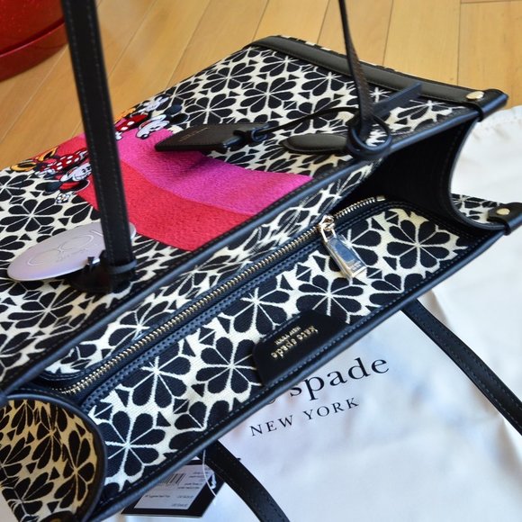 kate spade Flower Patterns Canvas A4 Office Style Elegant Style Totes KC882 - Picture 9 of 10